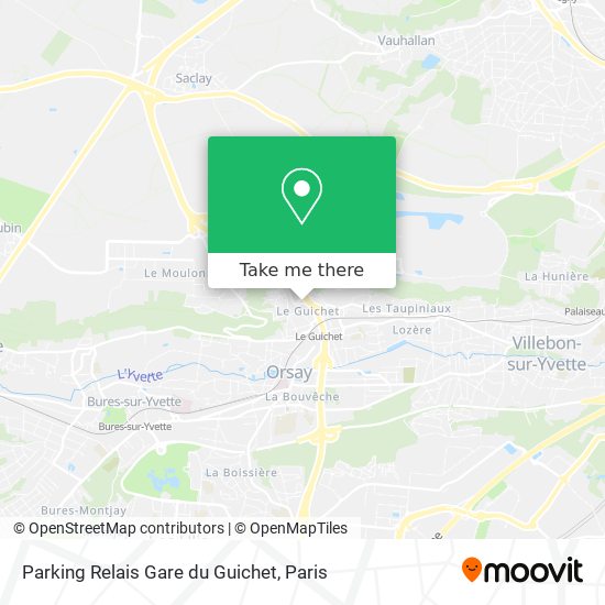 Mapa Parking Relais Gare du Guichet