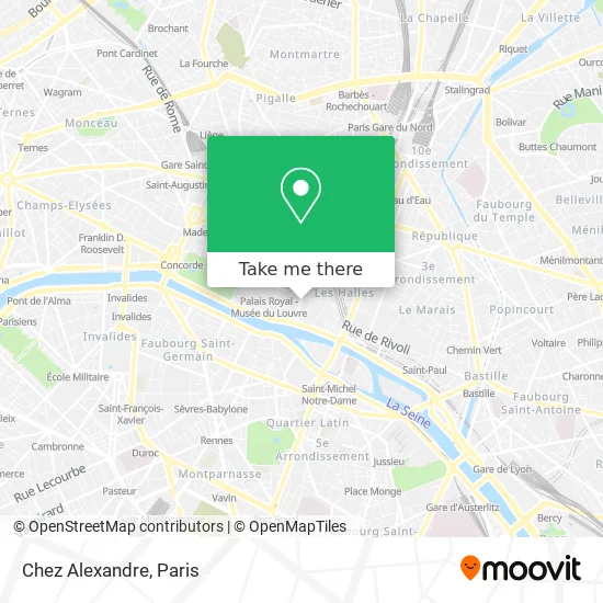 Chez Alexandre map