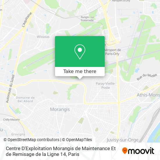 Centre D'Exploitation Morangis de Maintenance Et de Remisage de la Ligne 14 map