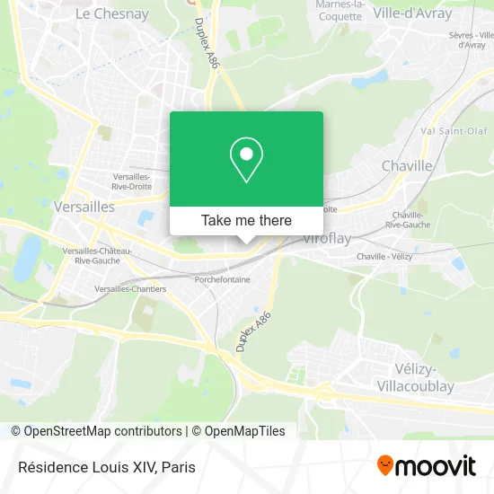Résidence Louis XIV map