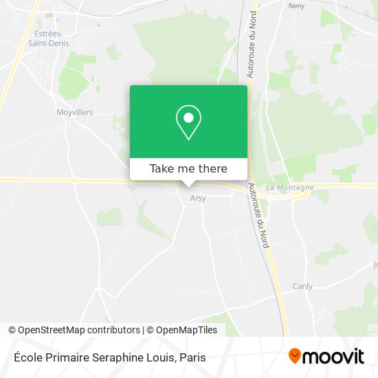 Mapa École Primaire Seraphine Louis