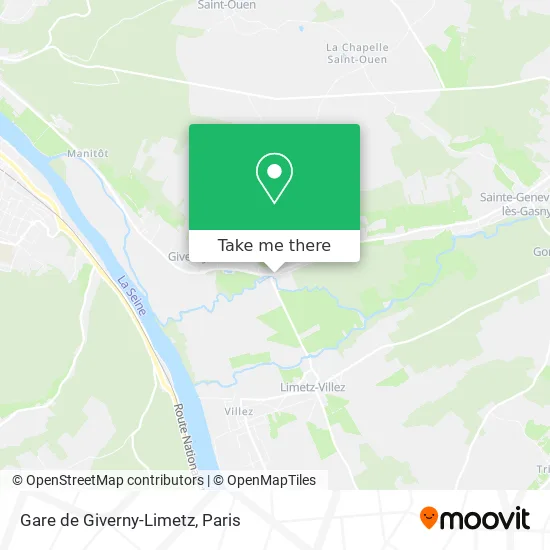 Gare de Giverny-Limetz map