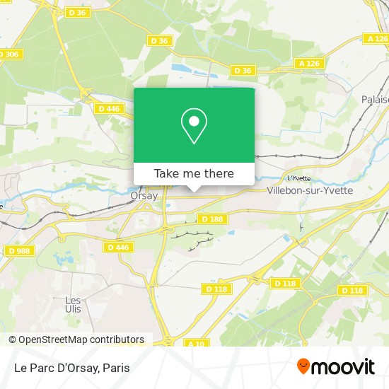 Le Parc D'Orsay map