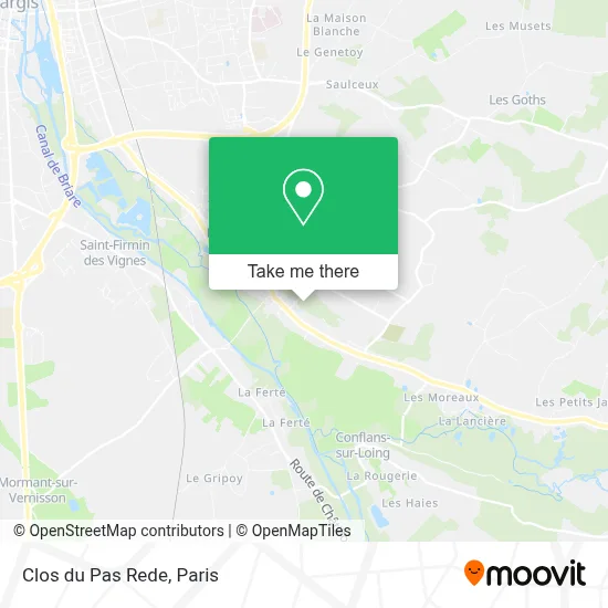 Clos du Pas Rede map