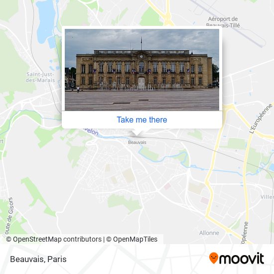 Mapa Beauvais