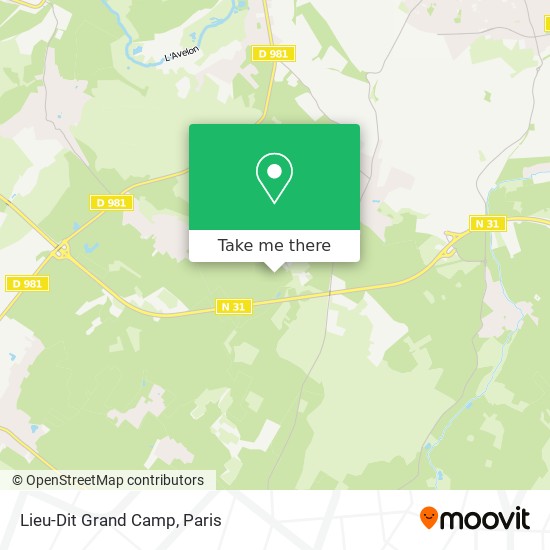 Mapa Lieu-Dit Grand Camp