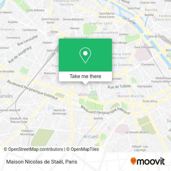 Maison Nicolas de Staël map