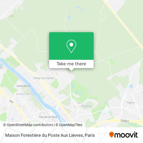 Mapa Maison Forestière du Poste Aux Lièvres