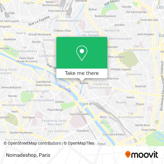 Nomadeshop map