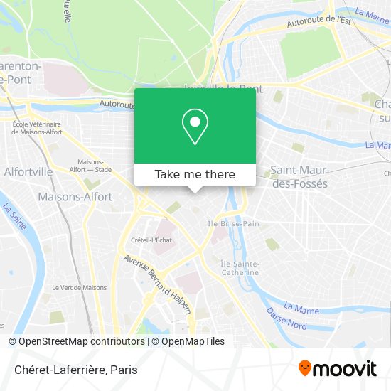 Chéret-Laferrière map