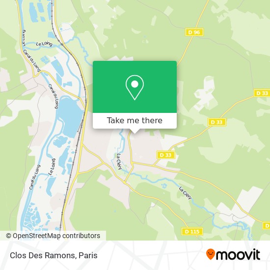 Clos Des Ramons map