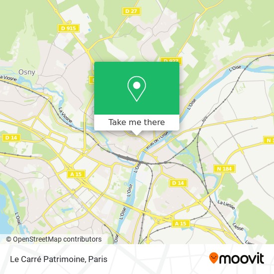 Le Carré Patrimoine map
