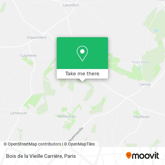 Bois de la Vieille Carrière map