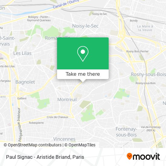 Mapa Paul Signac - Aristide Briand
