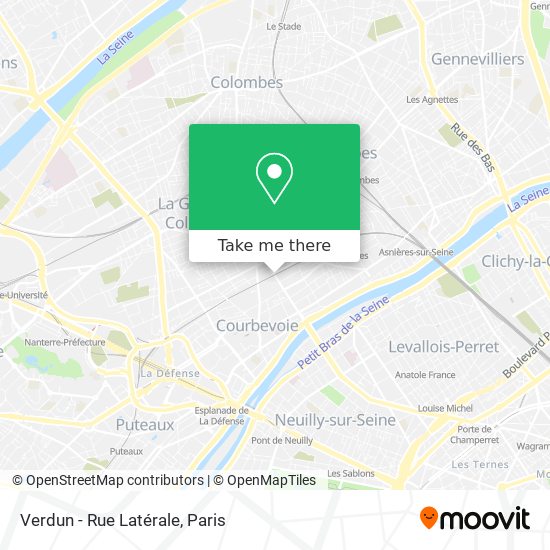 Mapa Verdun - Rue Latérale