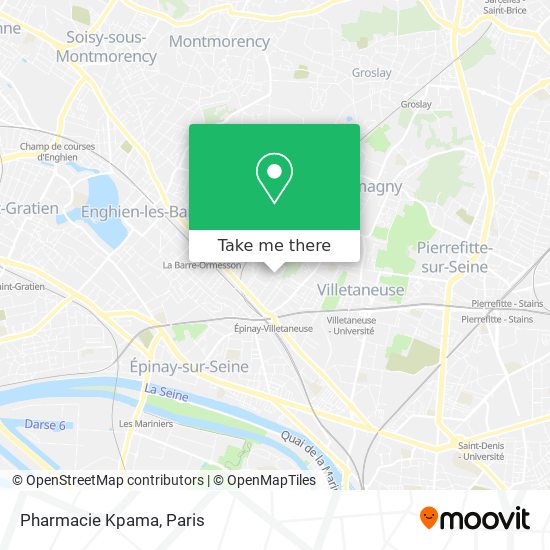 Pharmacie Kpama map