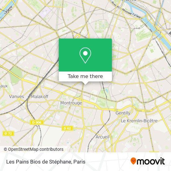 Mapa Les Pains Bios de Stéphane