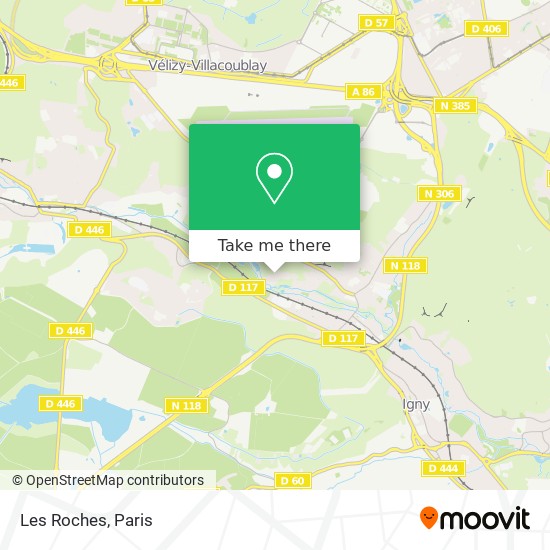 Les Roches map