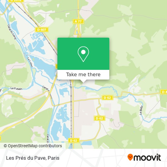 Les Prés du Pave map