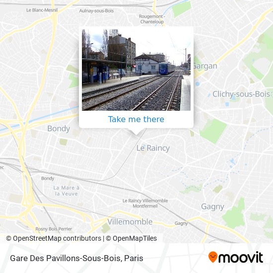 Gare Des Pavillons-Sous-Bois map