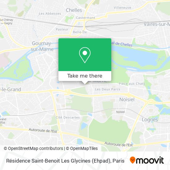 Résidence Saint-Benoit Les Glycines (Ehpad) map