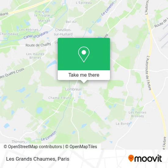 Les Grands Chaumes map