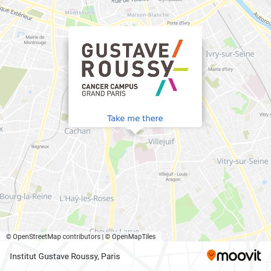 Mapa Institut Gustave Roussy