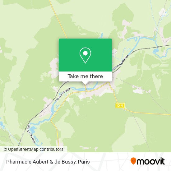 Mapa Pharmacie Aubert & de Bussy