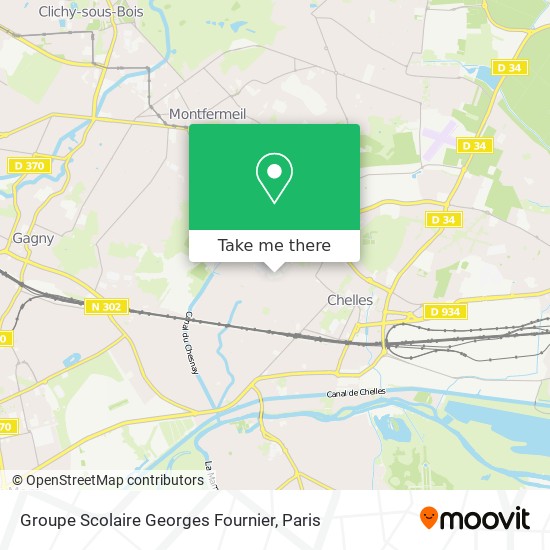 Mapa Groupe Scolaire Georges Fournier