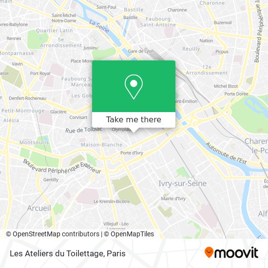 Les Ateliers du Toilettage map