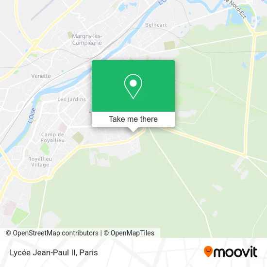 Lycée Jean-Paul II map