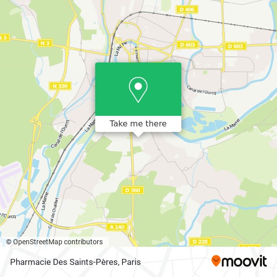 Pharmacie Des Saints-Pères map