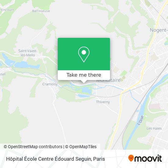 Mapa Hôpital École Centre Édouard Seguin