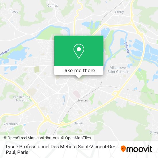 Lycée Professionnel Des Métiers Saint-Vincent-De-Paul map