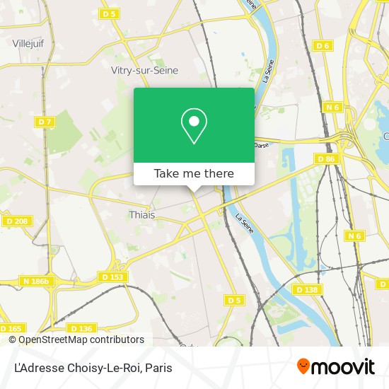 Mapa L'Adresse Choisy-Le-Roi