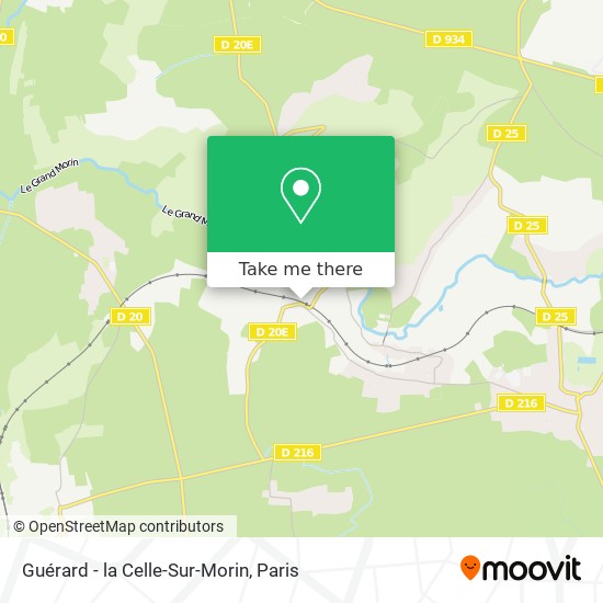Guérard - la Celle-Sur-Morin map