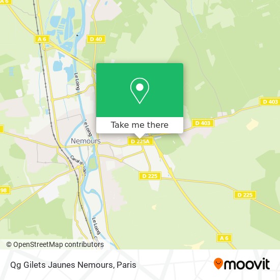 Qg Gilets Jaunes Nemours map