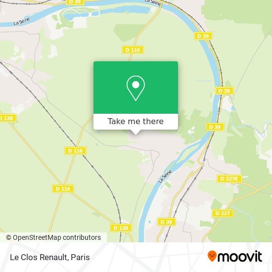 Le Clos Renault map