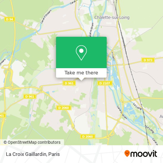 La Croix Gaillardin map