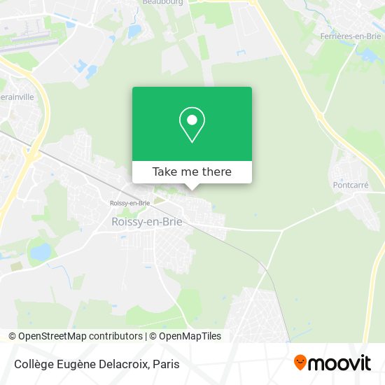 Collège Eugène Delacroix map