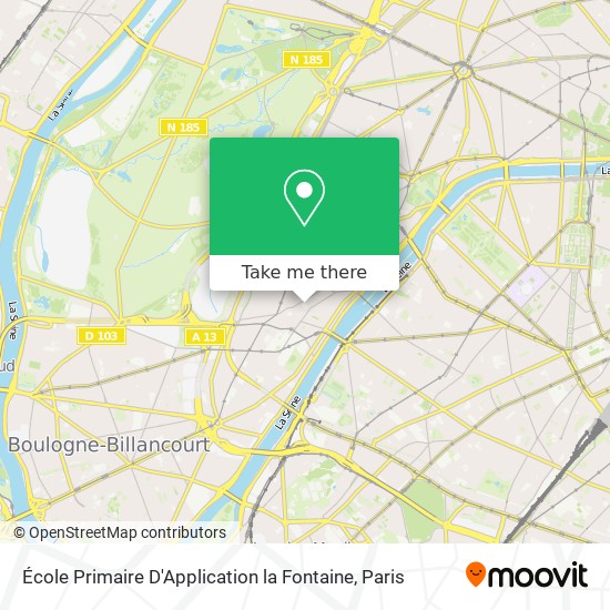 Mapa École Primaire D'Application la Fontaine