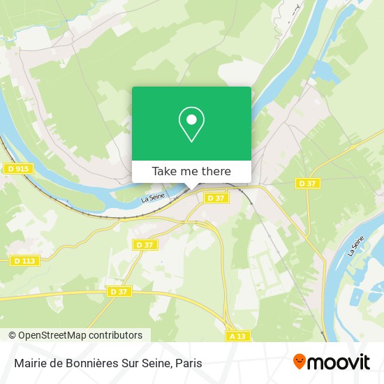 Mairie de Bonnières Sur Seine map