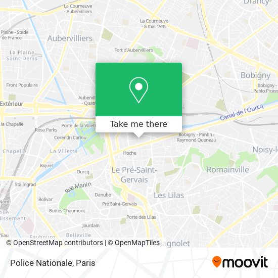 Police Nationale map