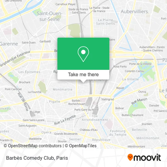 Barbès Comedy Club map