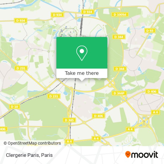 Clergerie Paris map