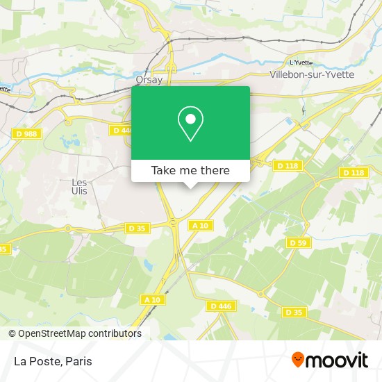 La Poste map