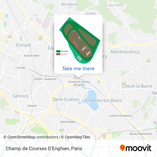 Mapa Champ de Courses D'Enghien