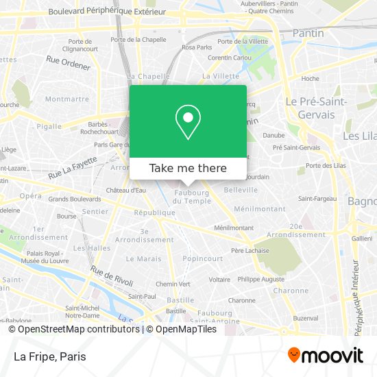 La Fripe map