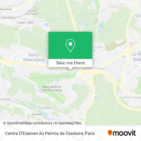 Centre D'Examen du Permis de Conduire map