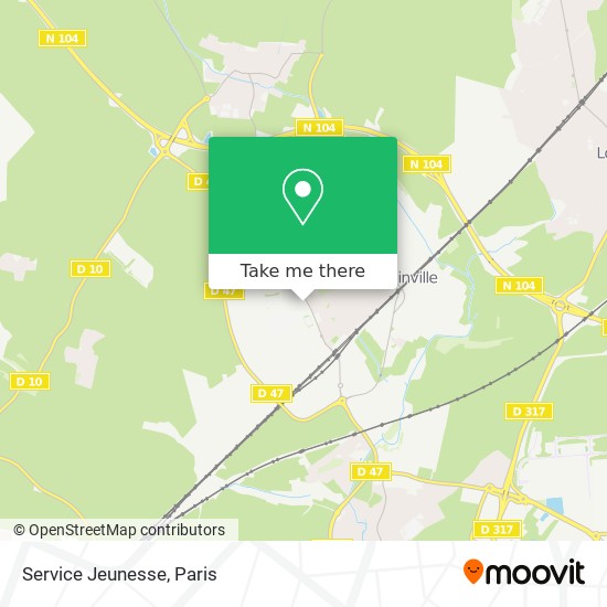Service Jeunesse map